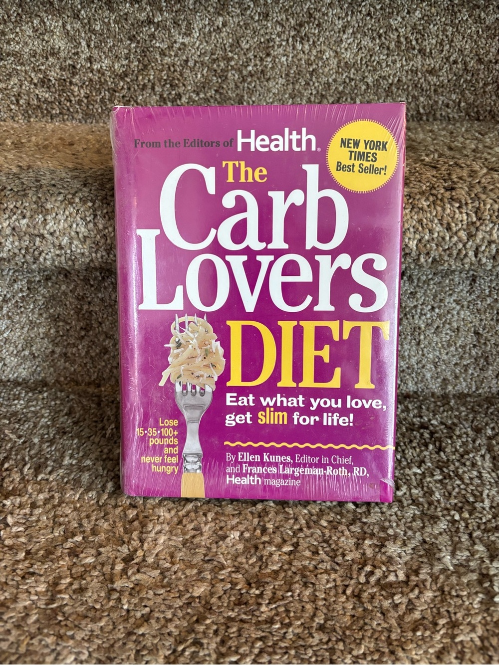 The Carb Lovers Diet by Health - Pink & Yellow Cover
